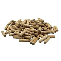 Vista 42 de 3/8" x 2" - Paquete de 500 pasadores de madera - Secados al horno, estriados y biselados (3/8" x 2", 500 unidades)