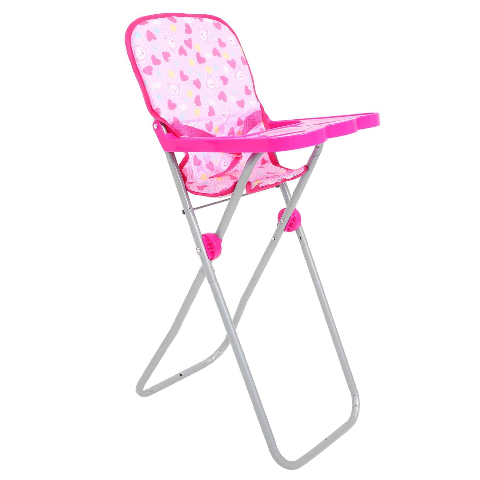 HEMOTON Baby Doll High Chair Toy for 18 Inch Dolls Feeding Chair Dollhouse Furniture Accessories for Kids Role Play - Image 3