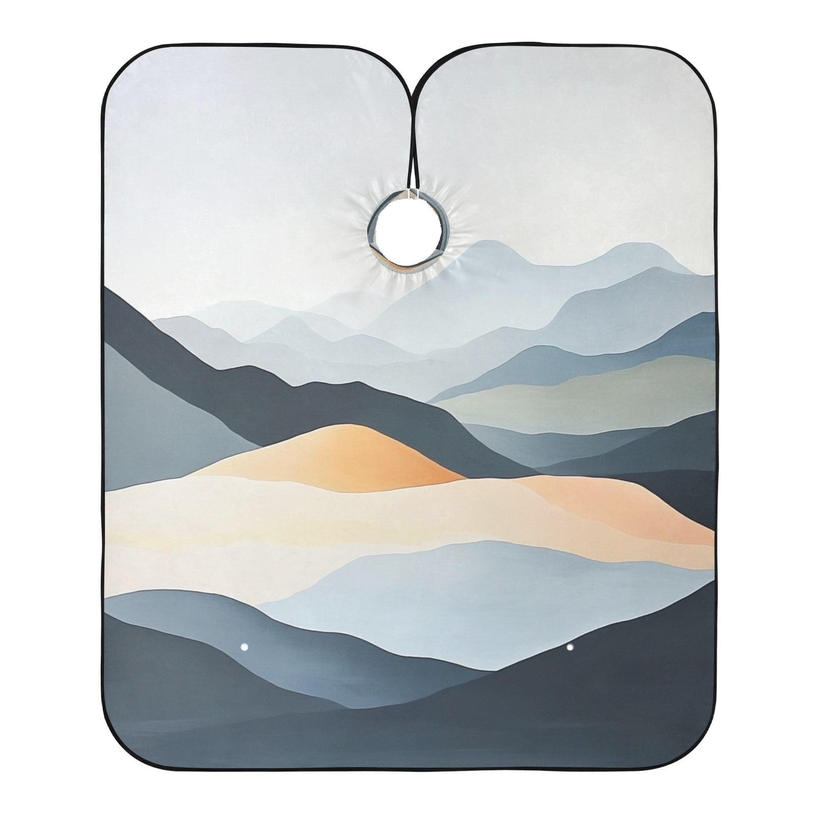 Kigai Mountain Hair Cutting Cape for Men & Women Waterproof Barber Cape Professional Hairdressing Salon Styling Apron with Adjustable Closure Snap