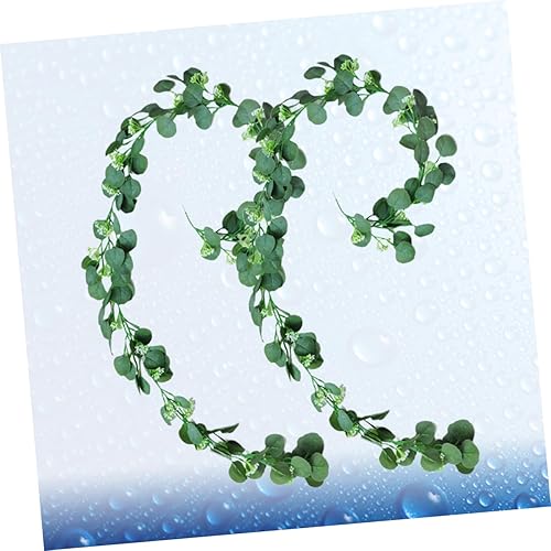 Miniatura 9 de YARNOW Garland Simulation Rattan Rattan Decoration Bastones De para Green Wreath Artificiales Decorativas para Sala Greenery Leaf Vine Garland