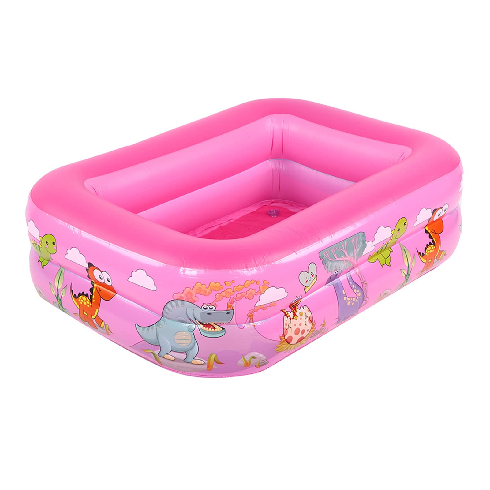 Piscine Gonflable pour Enfants, Grande Piscine carrée de pédiluve pour Usage Domestique, Baignoire Gonflable en PVC épais avec Chambres d’air indépendantes, sûre pour Les Enfants (Rose)