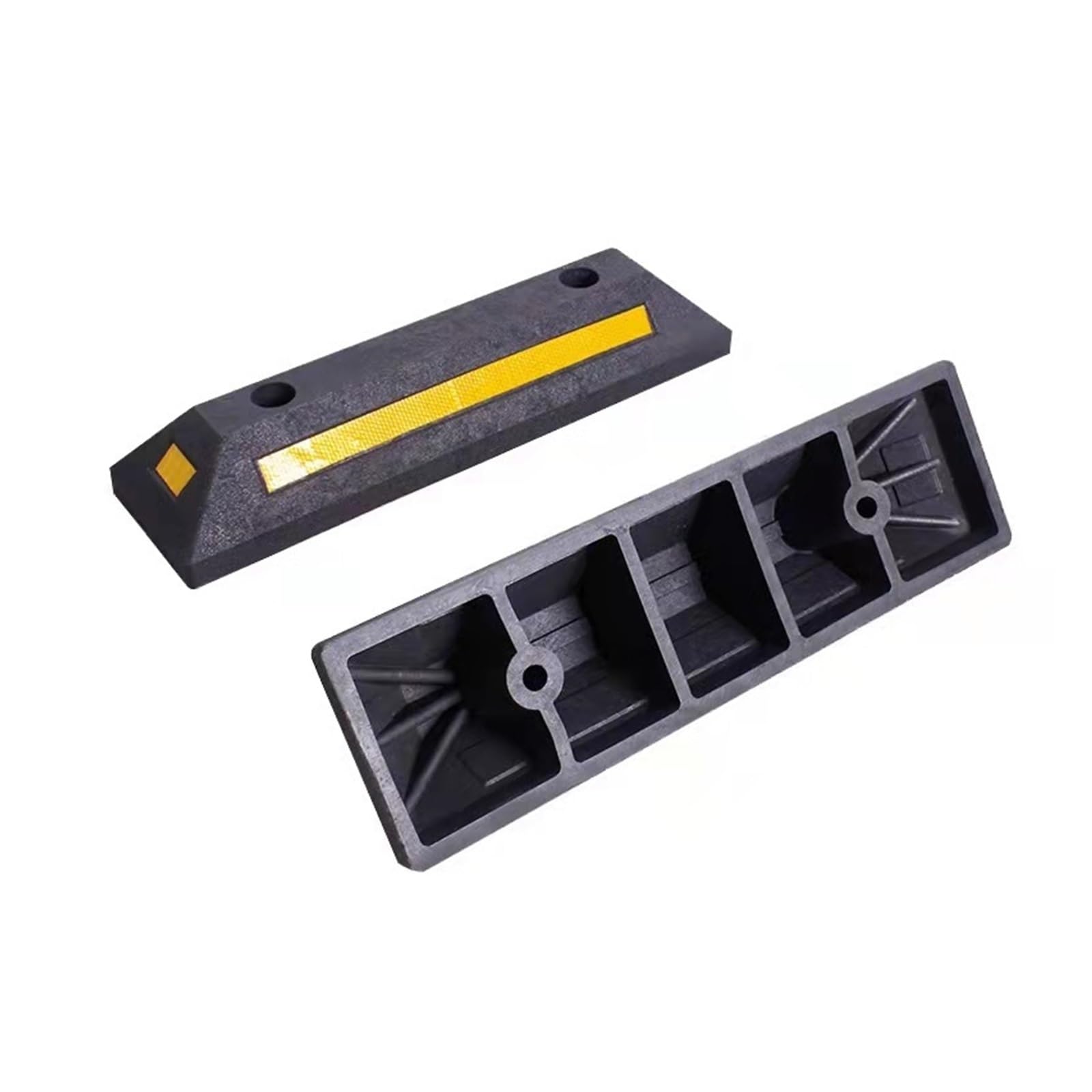 Gumowy ogranicznik parkingowy, Klin pod koła pojazdu 55x15x9cm