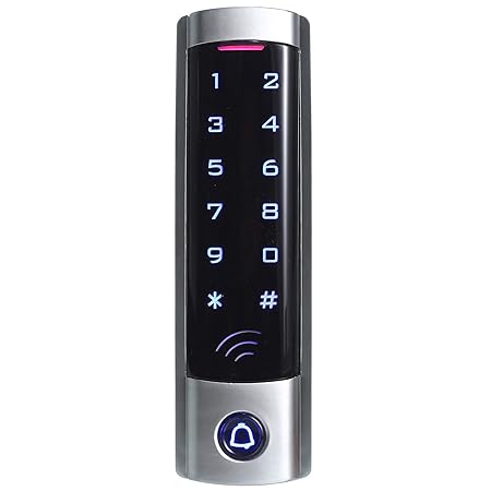 UHPPOTE Wiegand 26 Access Control 12VDC Metal Touch Keypad IP68 Waterproof For ID Cards