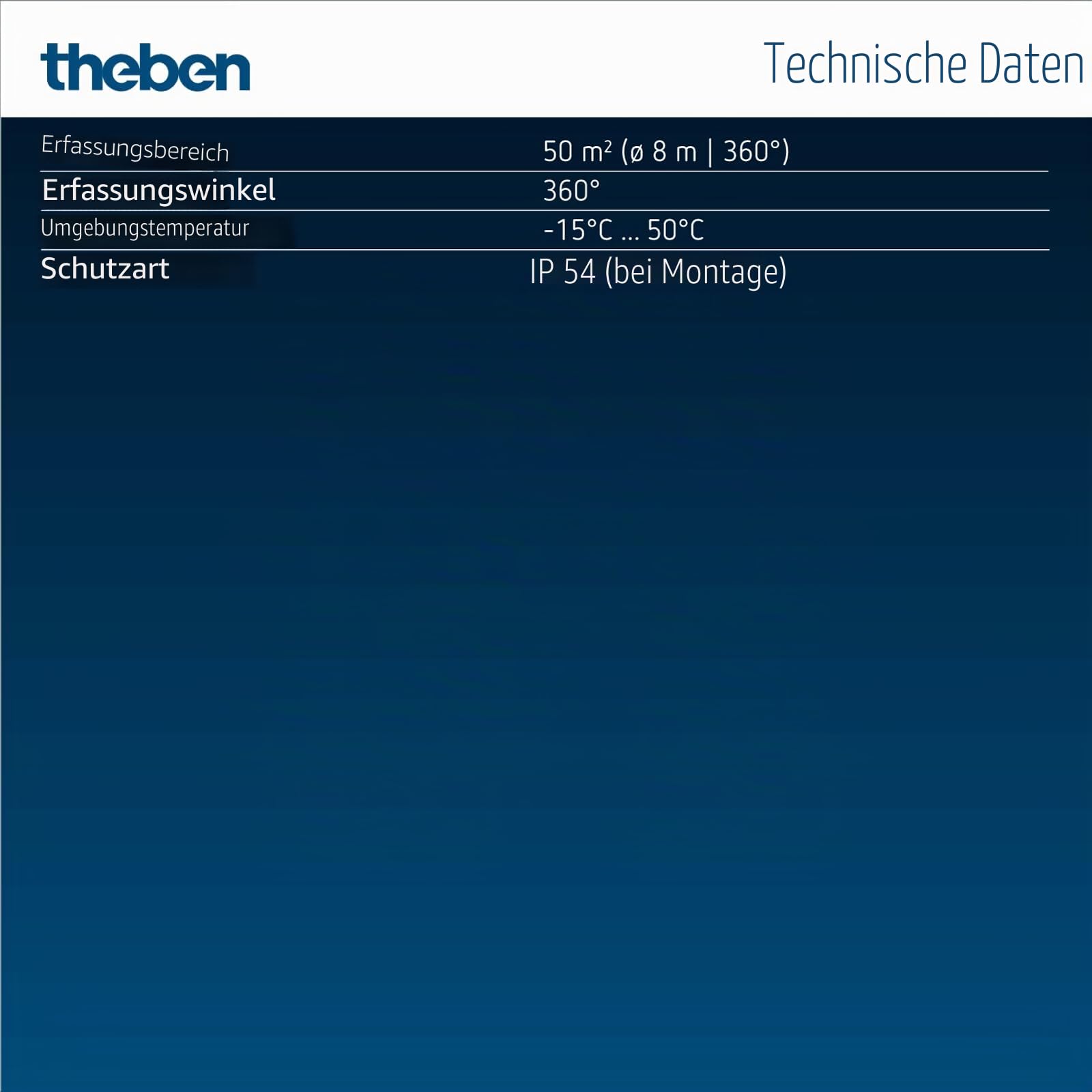 Theben 1030560 theMova S360-100 DE Bewegungsmelder PIR 360° 8 m Decke