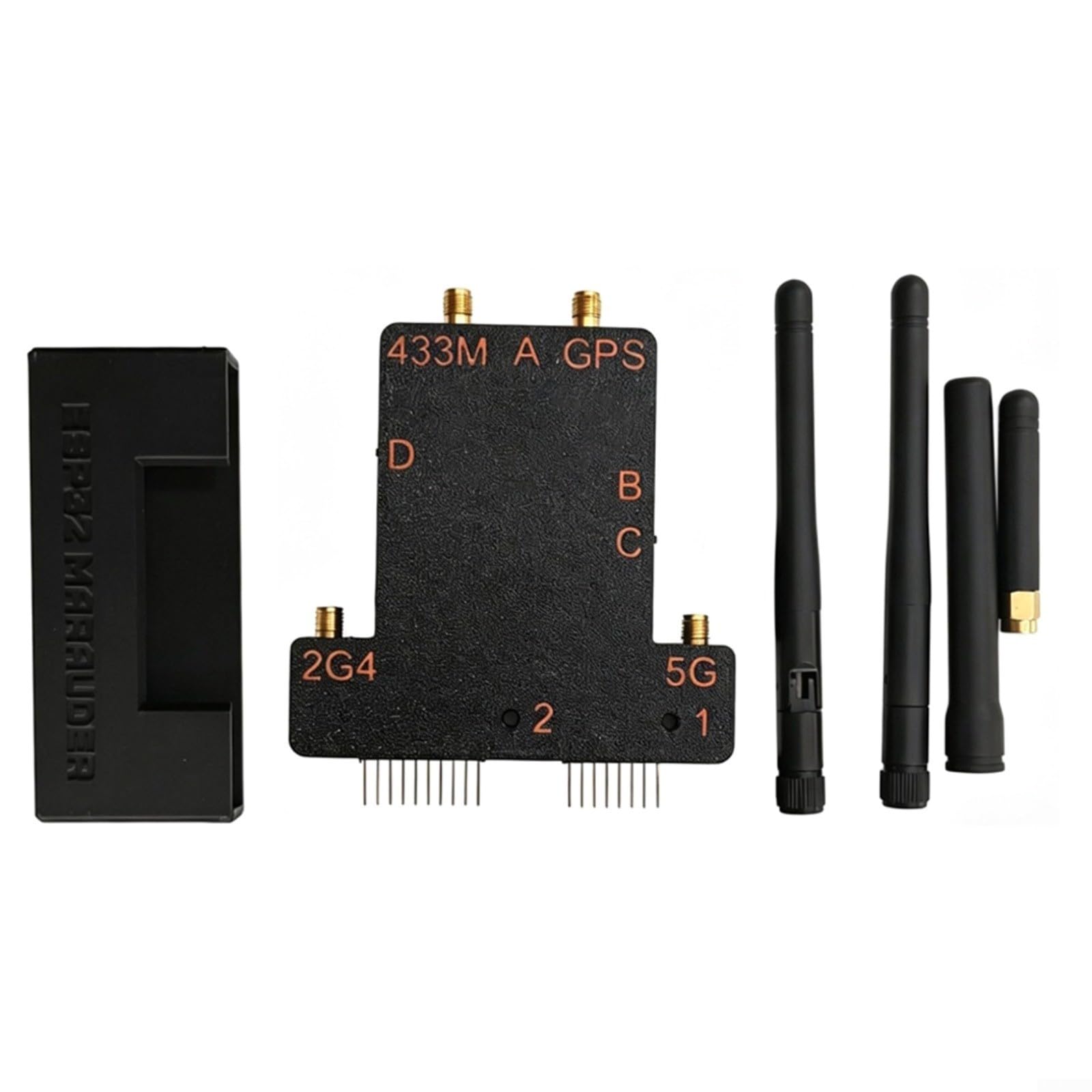 ESP32-C5 Modulo di espansione con display da 2,8 pollici, compatibile con Flipper per zero, WiFi 5G, 433 MHz RF & GPS, scheda di sviluppo per apprendimento, test e analisi dei dati (nero)