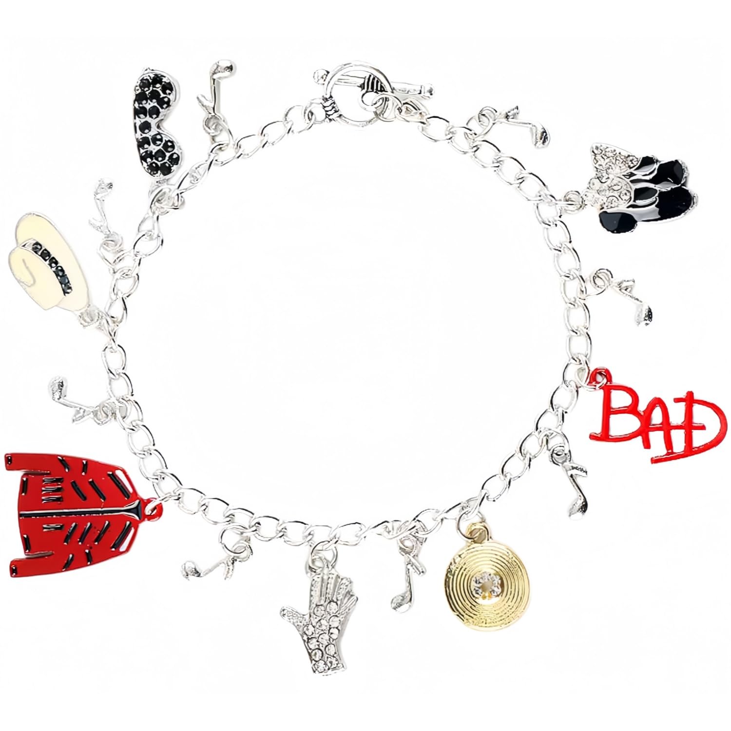 Bracelet Rhinestone Tassel Bracelet with Classic pins Memorial Collection for Fans Gift