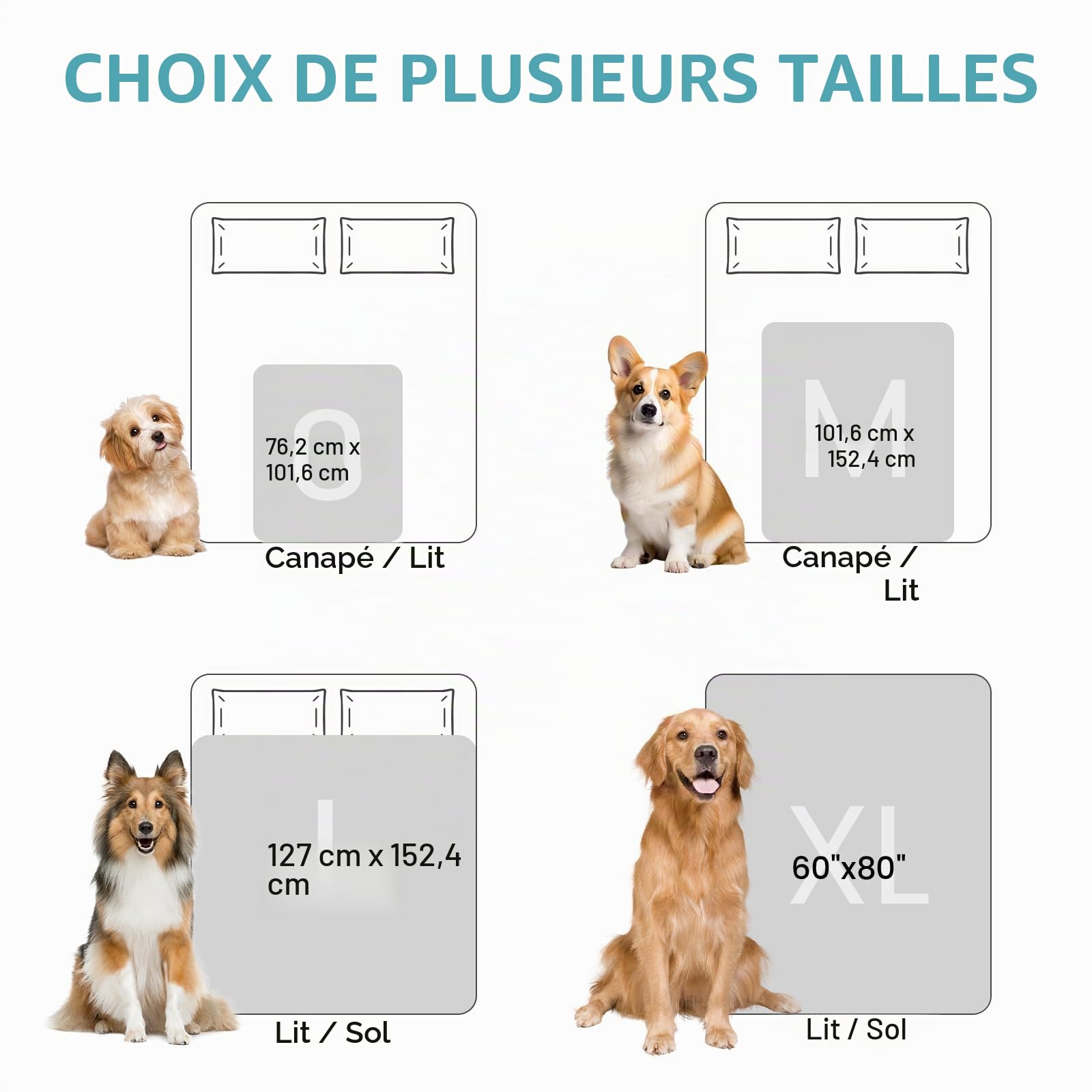 COZY KISS Plaid Couverture Canapé de Noël Luxe avec Imprimé Cerf, 127x150cm