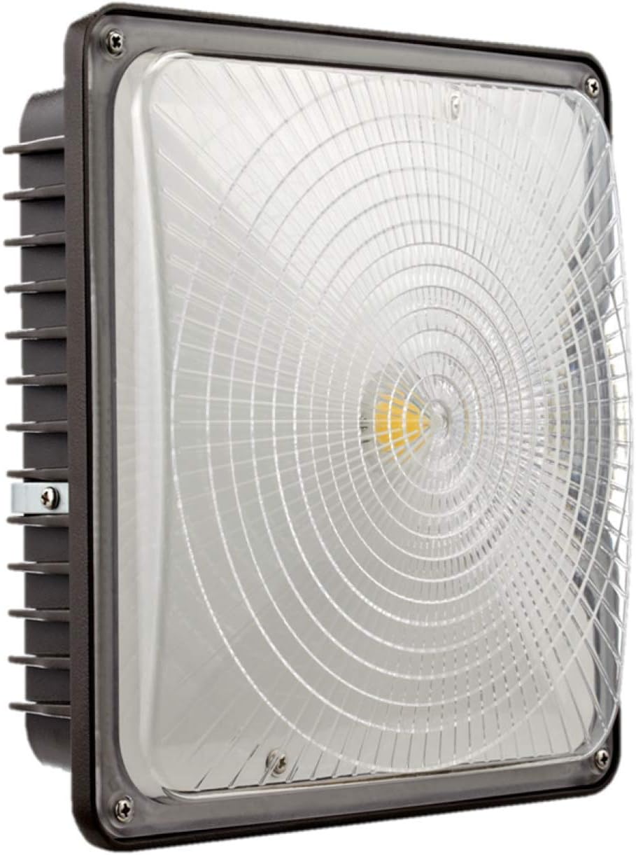 Canopy 45W LED Light 120-277VAC dimmable Ra70 5000K Dark Bronze