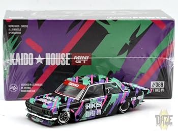 ミニカー KAIDO HOUSE 510 PRO STREET MINI GT Amazon | MINI GT 1:64 Scale Model KAIDO HOUSE - DATSUN 510 PRO