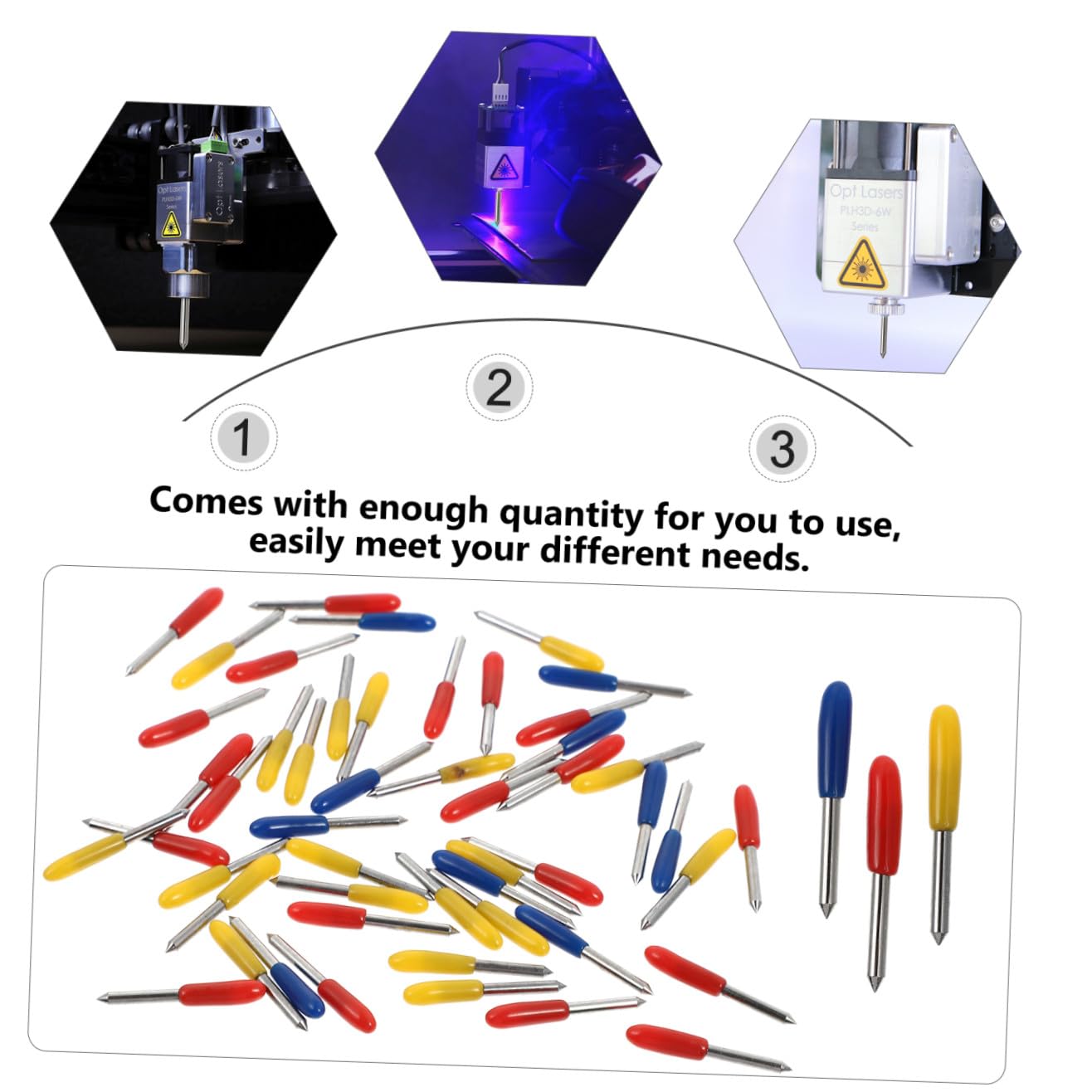 MAGICLULU 150stücke Ersatzklingen Für Schneidemaschinen Hochwertige Cutter Für Plotter Langlebige Für Präzise Gravuren Und Sauberes Schneiden