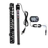 MQ Submersible Aquarium Heater Auto Thermostat, 500W Fish Tank Heater with LCD Digital Aquarium Thermometer, Shatter-Proof and Blast-Proof