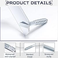 Vista 4 de El juego de 103 llaves de tornillo en T incluye 100 tornillos de cabeza en T y 3 llaves de seguridad endurecidas para colgar cuadros para bloquear