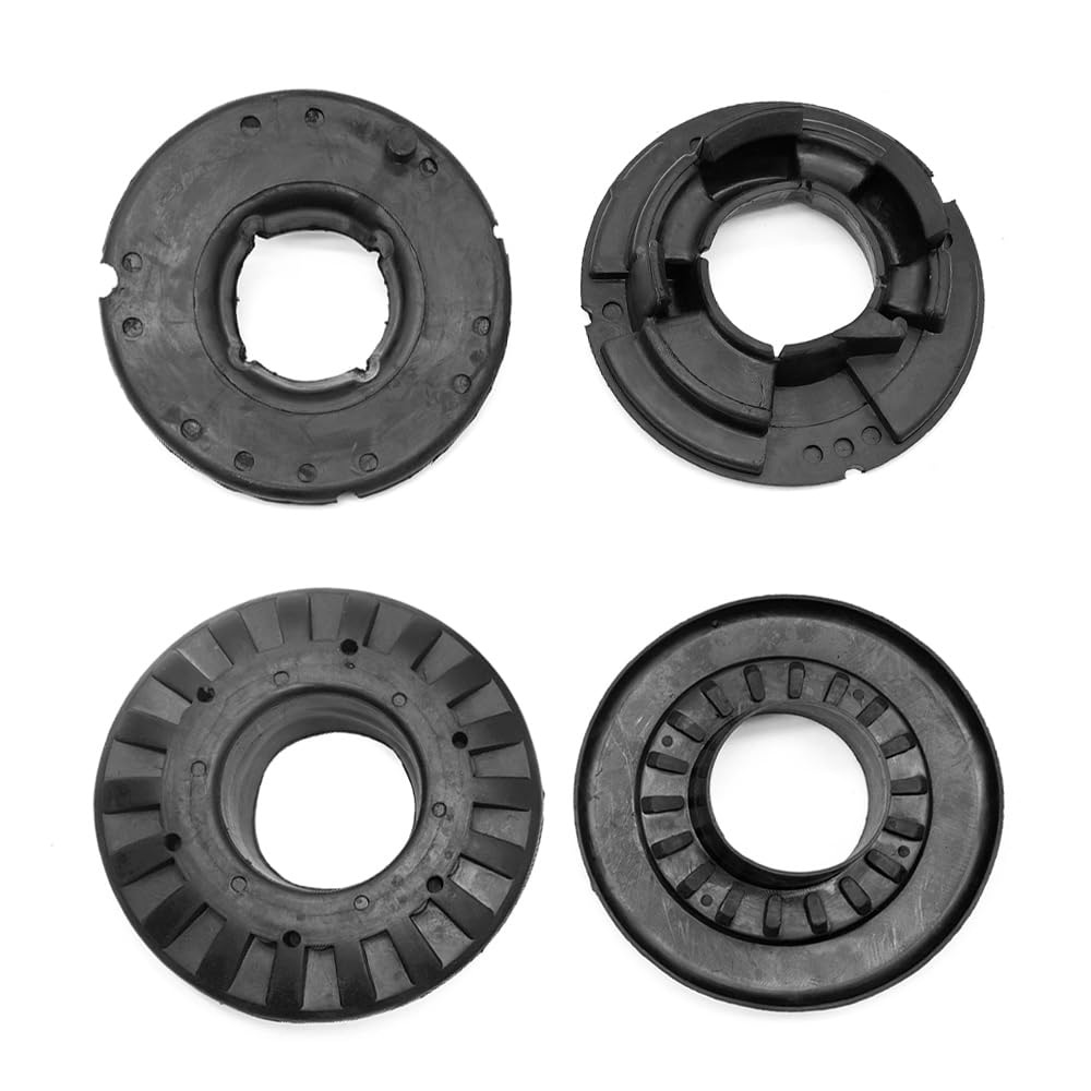 Kit de 4 aisladores de resorte helicoidal superior e inferior trasero 52088346AB para Jeep Grand Cherokee 1999 2000 2001 2002 2003 2004, repuesto 52088402AB, color negro