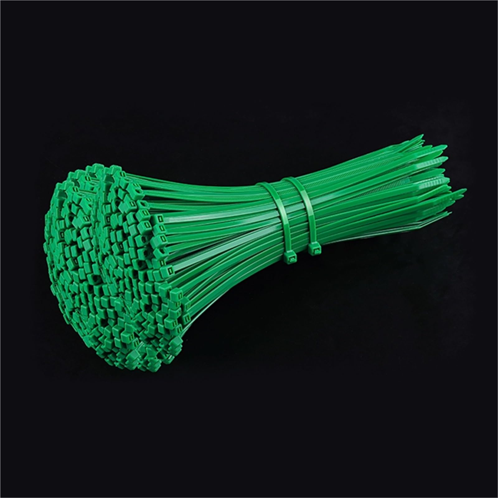 Gbrcen Green Cable Ties 500Pcs Colorful Self-Locking Nylon Cable Ties