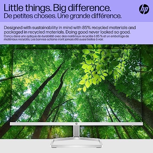 Image of HP Series 5 524sf Monitor 94C17AA#ABA (Replaces M24f) 24 inch FHD IPS (1920x1080) Display, 1x HDMI, 1x VGA, Flicker-Free, Ideal for Home & Business, Black /Silver