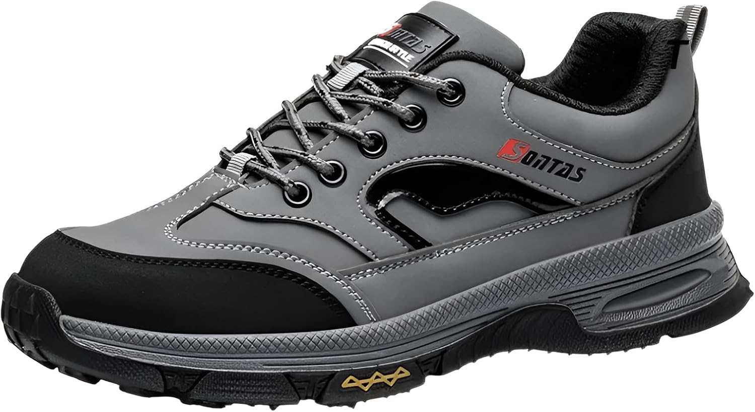 [EterLens]【防護機能強化】メンズ作業用安全靴 防刺穿/防砸ダブルプロテクト 鋼頭内蔵 通気性 軽量溶接靴 電気絶縁仕様 耐