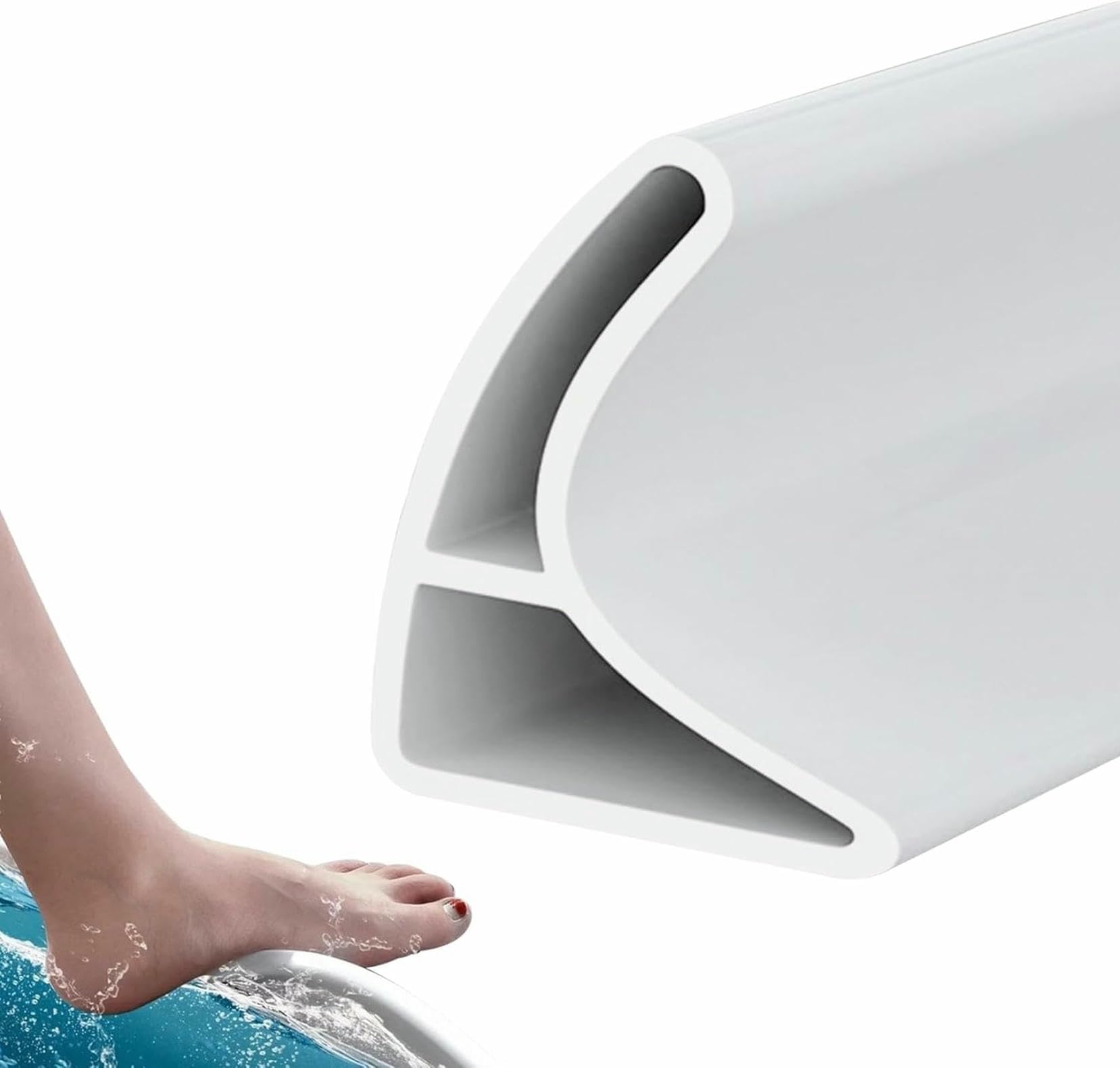 Barrière de silicone pour la douche et le bord du comptoir de cuisine propre