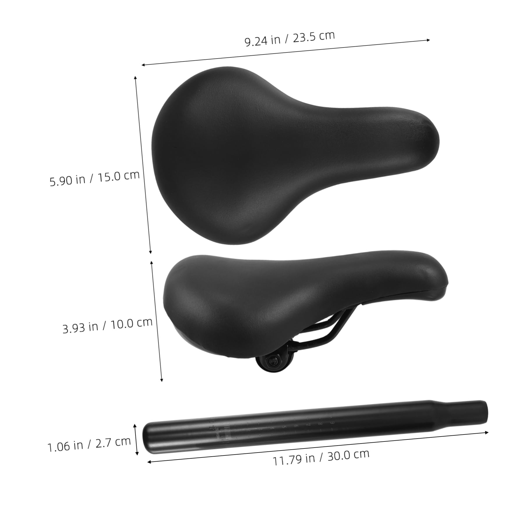 Toyvian Cuscino per Seggiolino Bici Design Stabile e Facile Installare Materiali Resistenti e Lavabili per Biciclette e Scooter Include e Strumenti