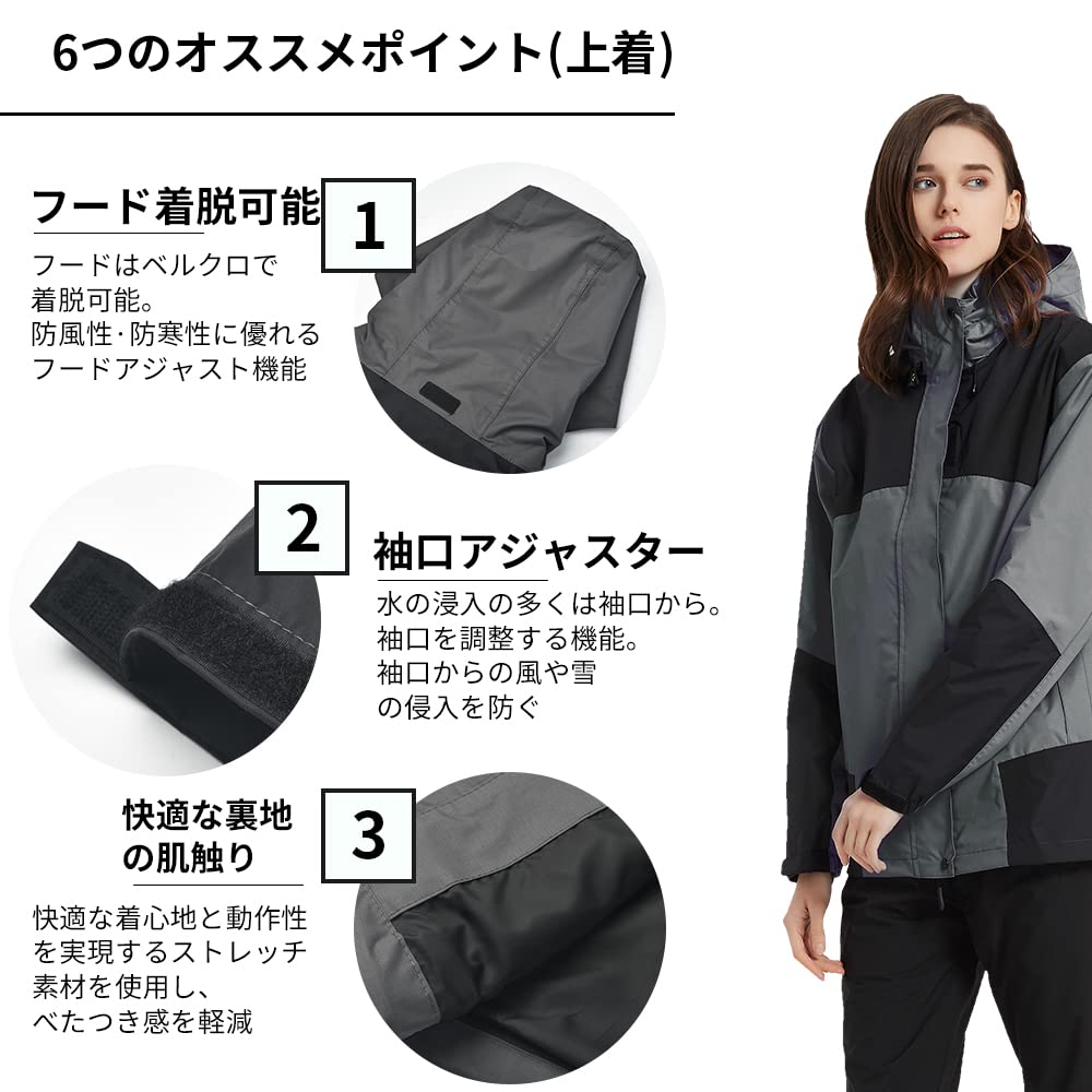 Amazon | [アラシヤマ] レインコート レディース ゴルフ レイン