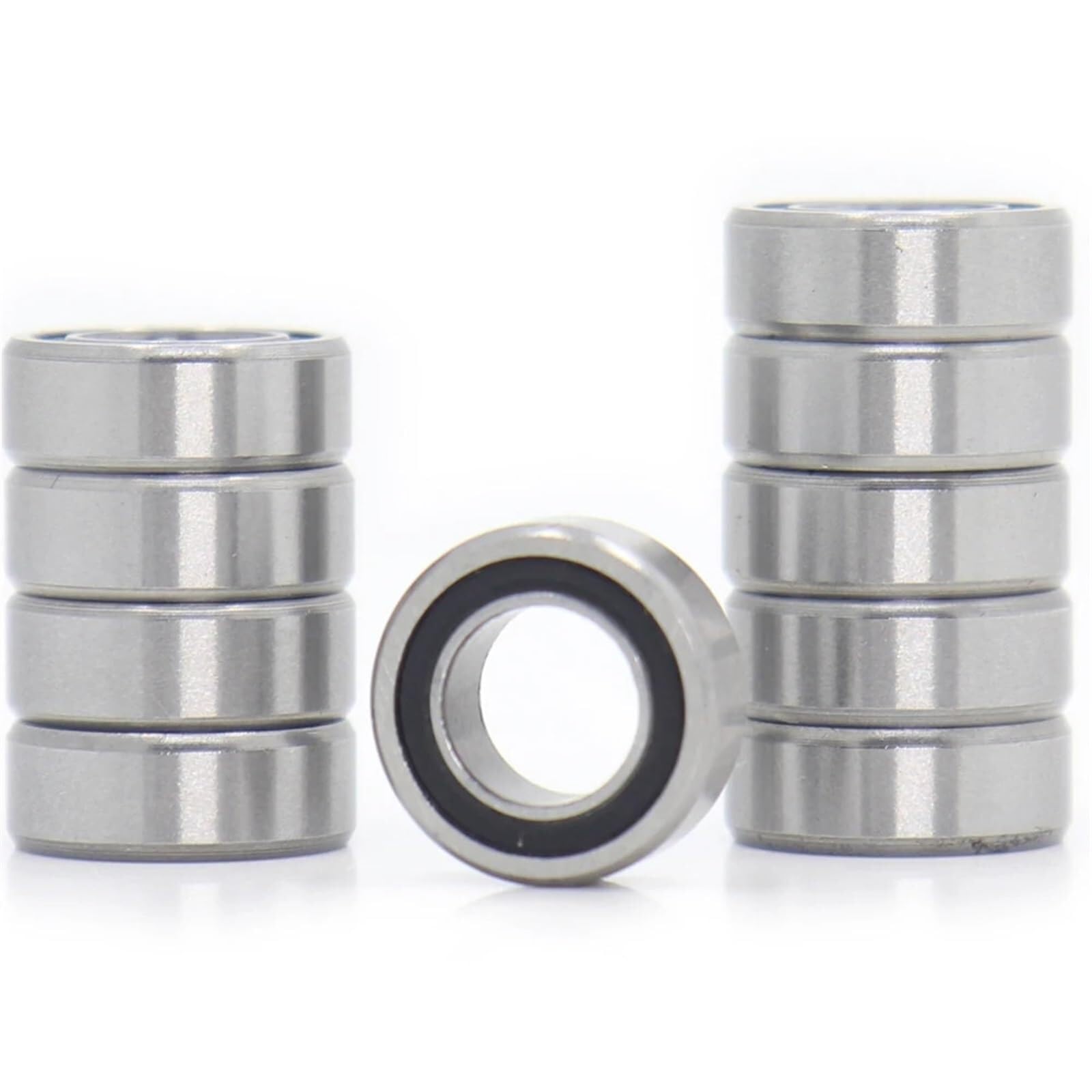 Zestaw łożysk, MR116RS łożysko 10 sztuk 6x11x4 mm ABEC-3 Hobby elektryczny zdalnie sterowany samochód ciężarówka MR116 RS 2RS łożyska kulkowe MR116-2RS czarne uszczelnione