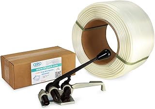 IDL Packaging PRO 1 1/4" x 820' Composite Cord Strapping Kit, 3300 lbs Break Strength – Best-in-Class Tensioner with Superior Holding Power – Enough Strapping and Seals for 250 Uses Before Refill