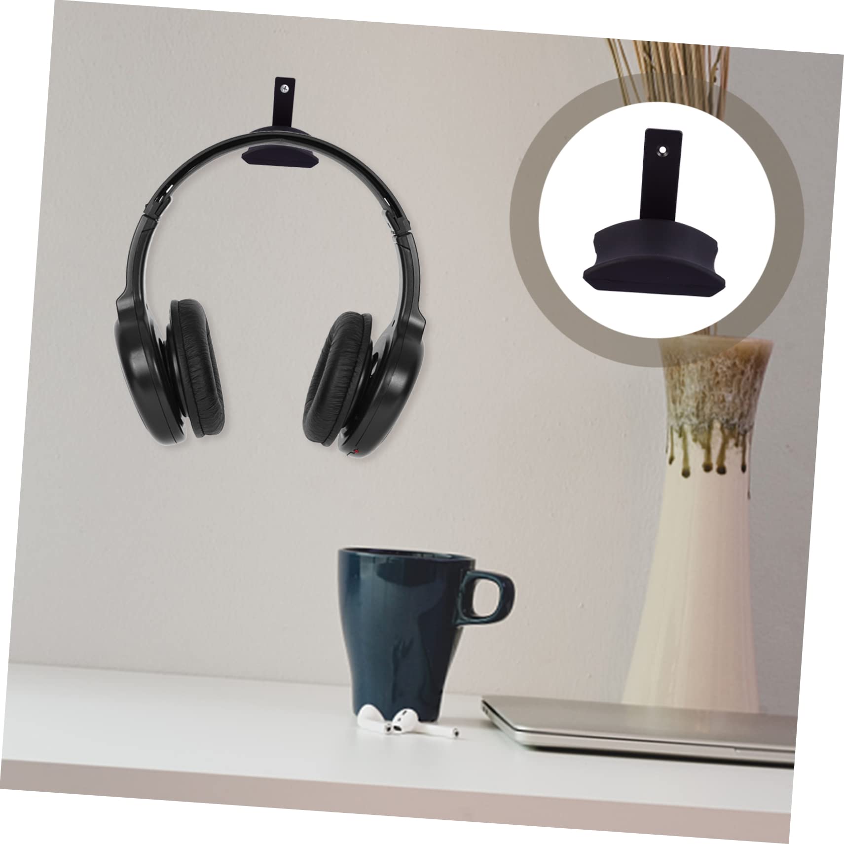 MAGICLULU 3stücke Aluminiumlegierung Kopfhörerhalterung Tisch Universeller Kopfhörerständer Mit Silikonpolster Für Gaming-headsets Monitor Und Hifi-kopfhörer
