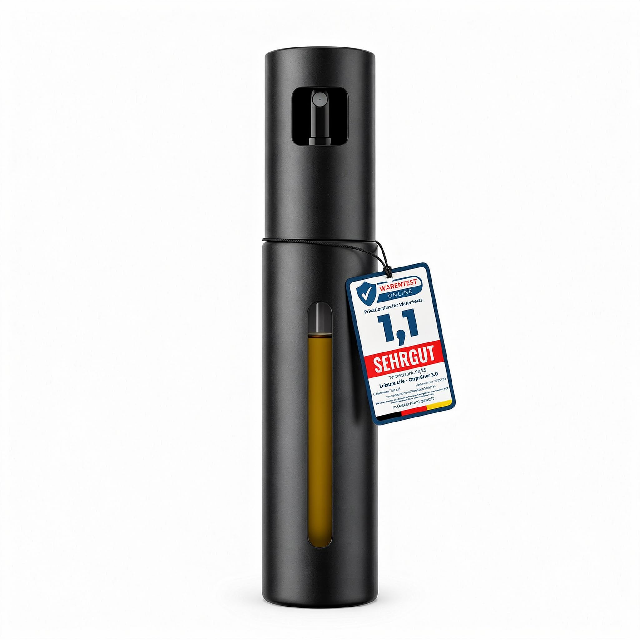 Leisure Life® | NEU: Premium Ölsprüher 2.0 – Volledelstahl 100 ml | UV-Schutz, BPA-frei, spülmaschinenfest | gleichmäßiger Sprühnebel | für Küche, Grill & Airfryer