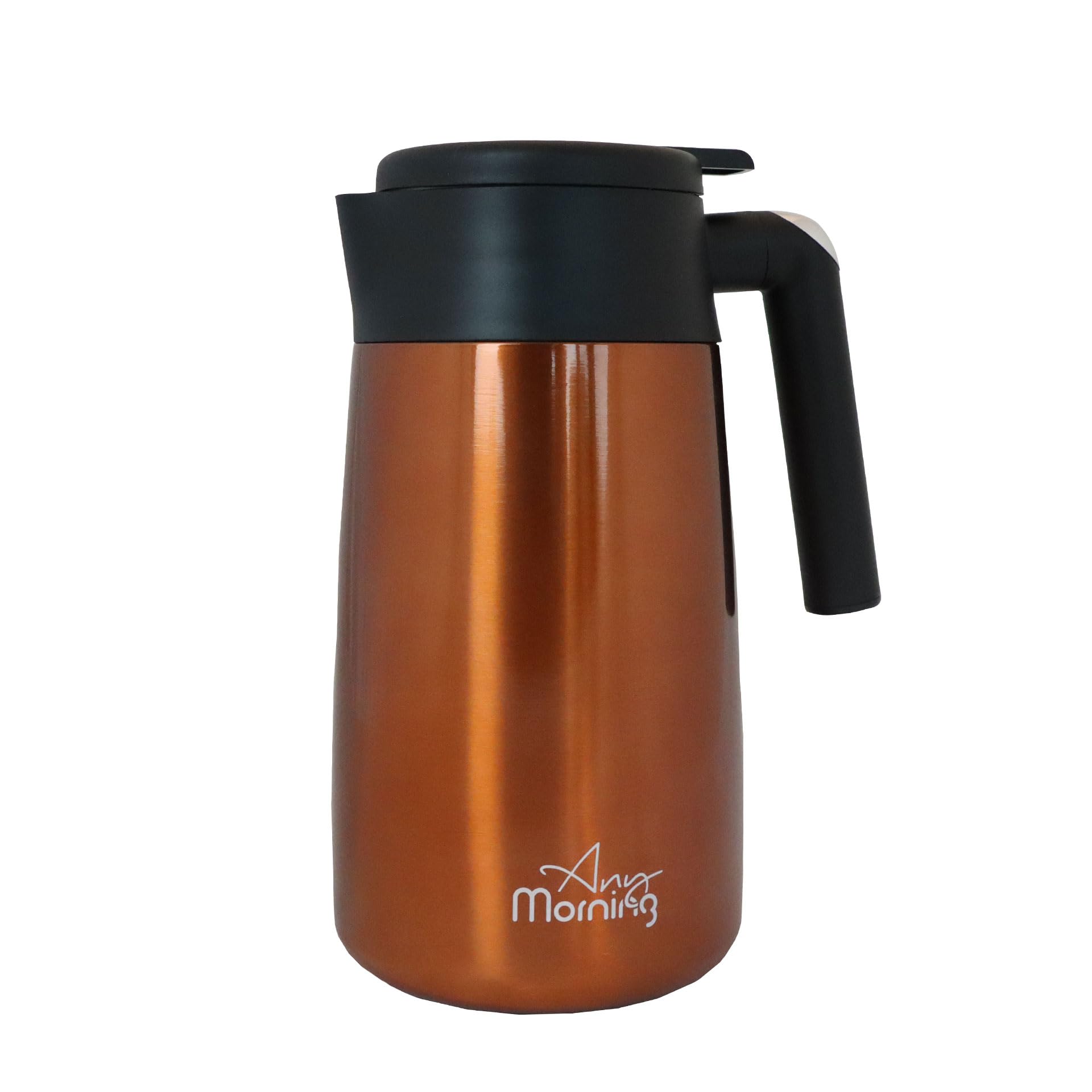 Any Morning 1.2 L Paslanmaz Çelik Termos, Sızdırmaz Kapaklı Geniş Ağızlı Bakır Renkli SI232250