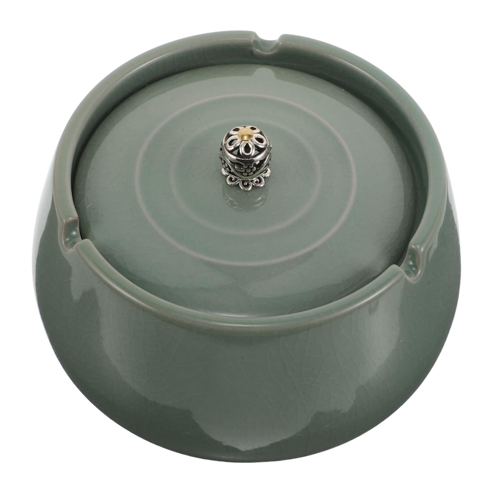 Cendrier en porcelaine chinoise anti-odeur et vent pour salon et balcon