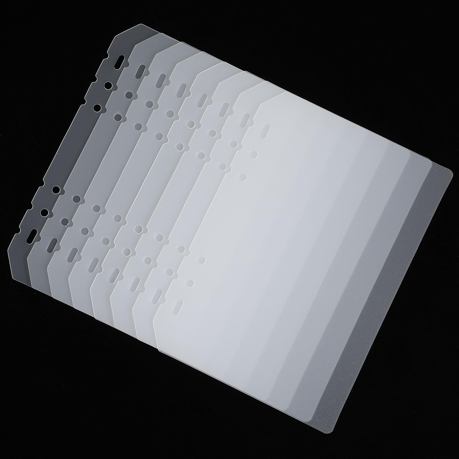 8PCS Nail Swatch Book Insert Pages Press on Nail Color Display Book Organizer Insert Page, Plastic Nail Polish Swatch Book Packaging Inserting Pages for Fake Nail Storage Nail Salon Supplies(A5)