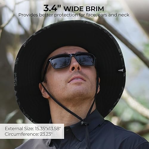 Miniatura 28 de KastKing Sol Armis UPF 50 Boonie - Sombrero de protección solar, pesca, playa y senderismo, remo, remo, kayak