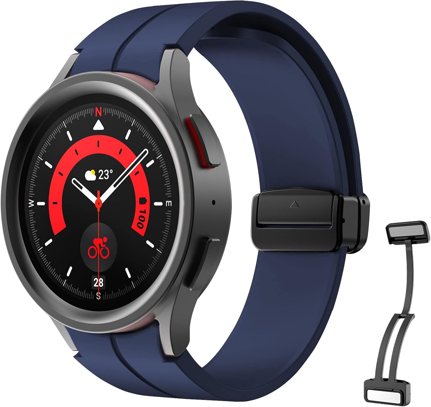 Galaxy Watch 5 Pro Armband, Keine Lücke Armband Kompatibel mit Samsung