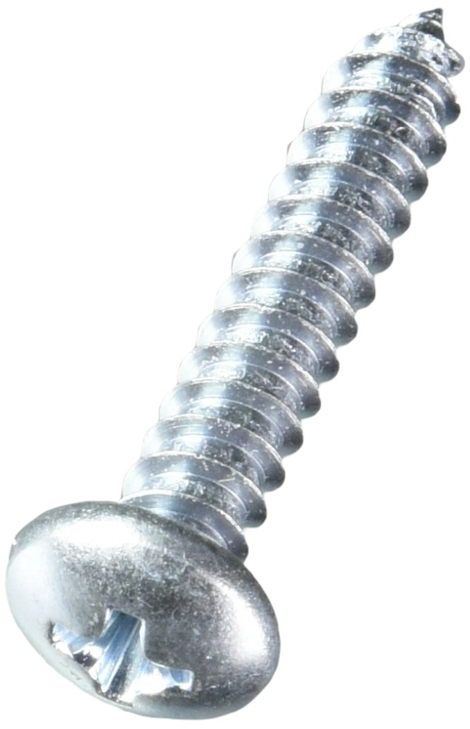 The Hillman Group 41074 Pan Head Phillips Sheet Metal Screw, 10-Inch x 1-Inch, 75-Pack