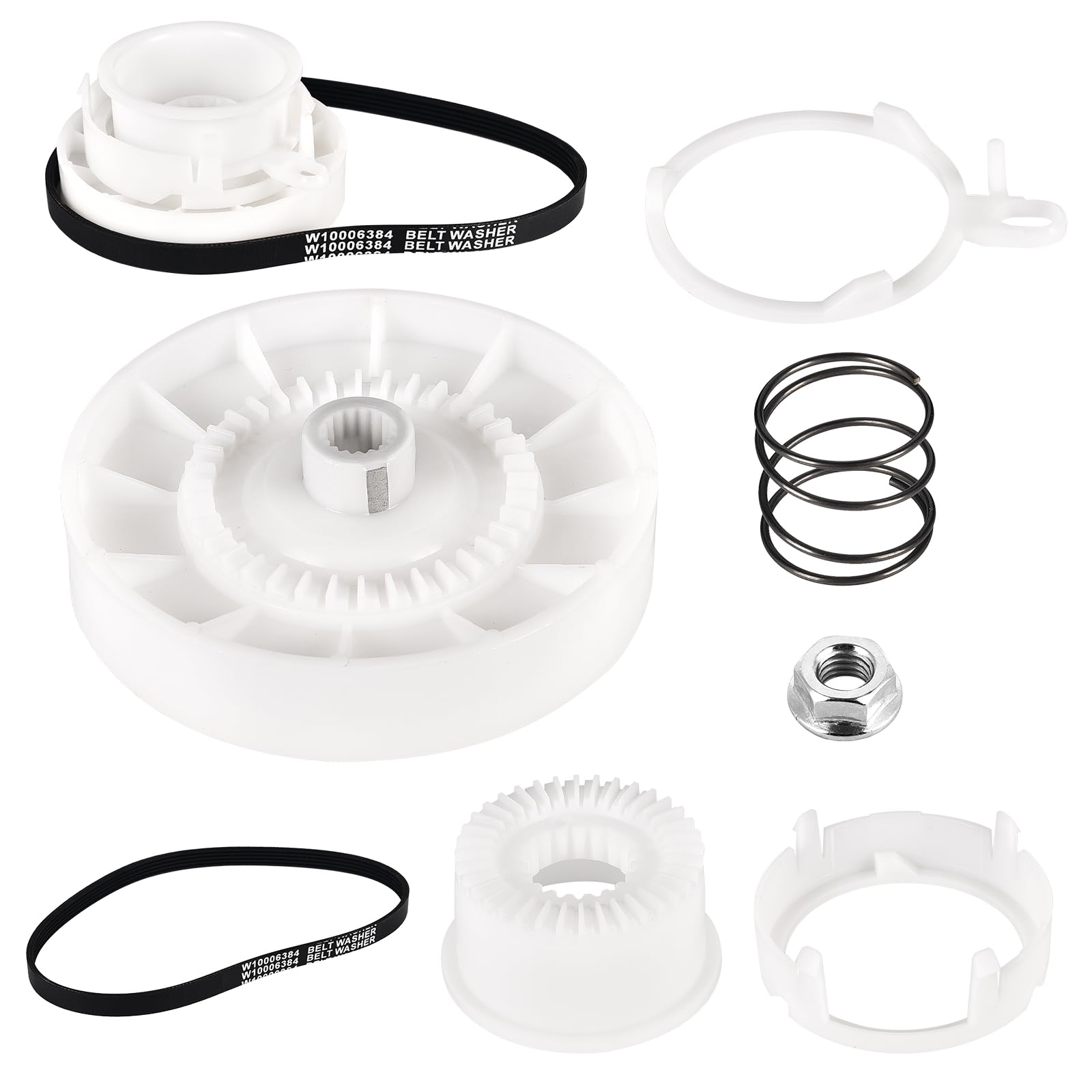 Kit d'embrayage W10721967 avec courroie W10006384 pour lave-linge Whirlpool