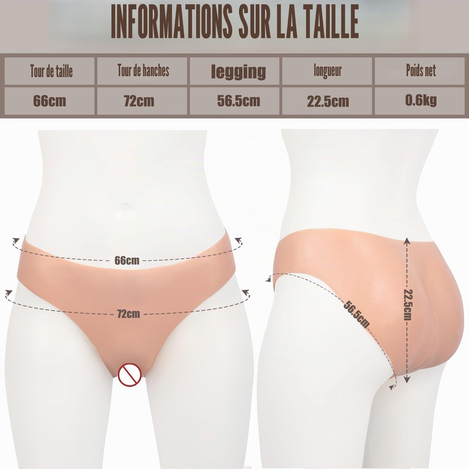 Culotte de gaffe en Silicone pour transgenre travesti Culotte vaginale réaliste Qui Cache Le caleçon de gaffe