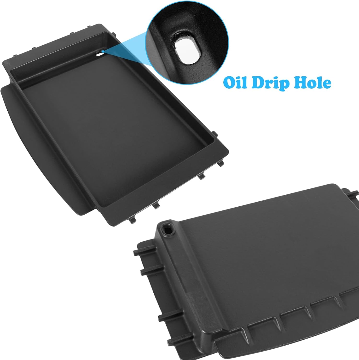 7658 Cast Iron Grill Griddle for Weber Spirit 200 300 Spirit II E-210 E-310 Series Gas Grills, Cooking Griddle Plate for Weber Genesis Silver B/C 1000-5000, Replacement for 7597 7598