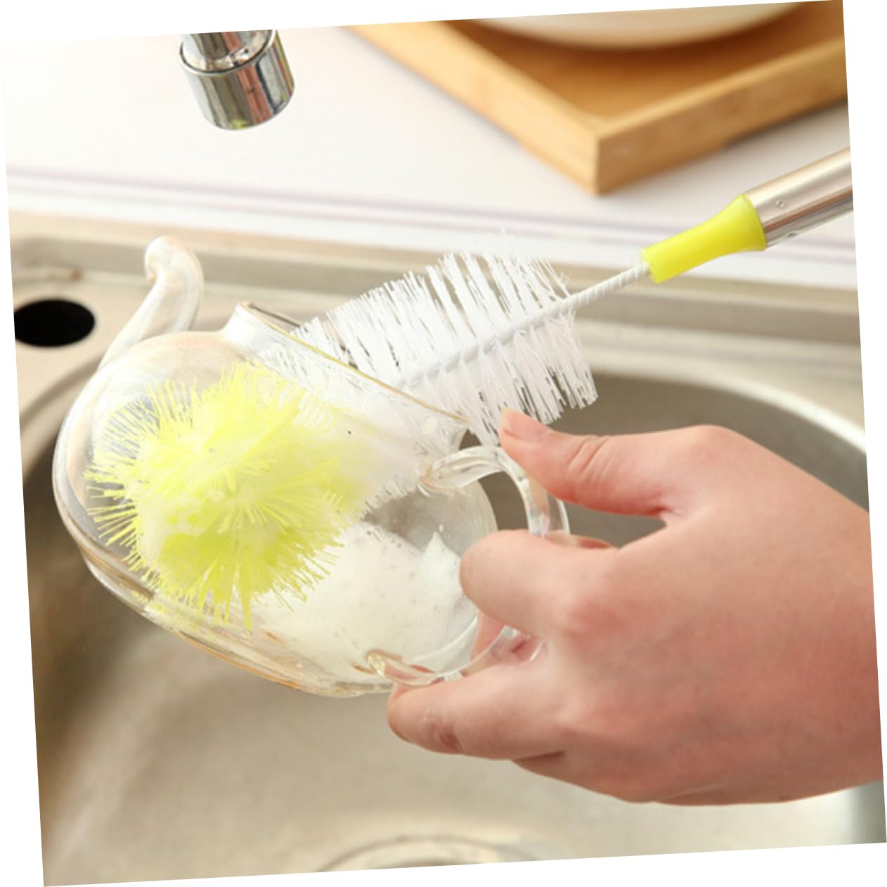 GOOHOCHY Bottle Washer Brushes for Bottle Wire Bottle Brush Bottle Cleaner Bottle Brushes Bottle Brush Cleaner Feeding Bottle Brush Coffee Machine Cleaner Bottle Scrub Brush Bottle Cup