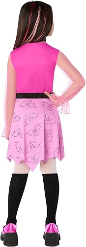 Miniatura 2 de Spirit Halloween Disfraz de Monster High Draculaura para niños, con licencia oficial, traje de Monster High Disfraces de vampiro
