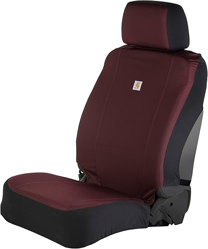 Miniatura 12 de Carhartt Funda de asiento de cubo ajustada universal de lona duck de nylon, protección duradera del asiento con Rain Defender, individual, negro