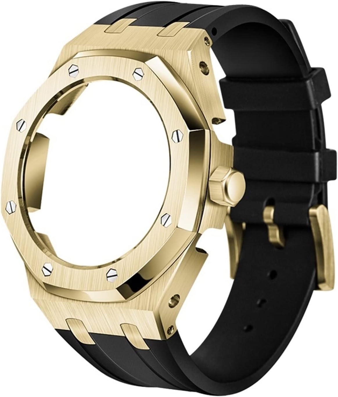 Soft Silicone Strap Metal Case For GA2100-1AJF Mod Retrofit Kit