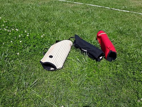 Dingo Gear Schutzärm mit Griff French-Material Nylcott Handarbeit Universal Schutz für Training Hunde Beißtraining Härte Medium Schwarz Jack IGP S00532