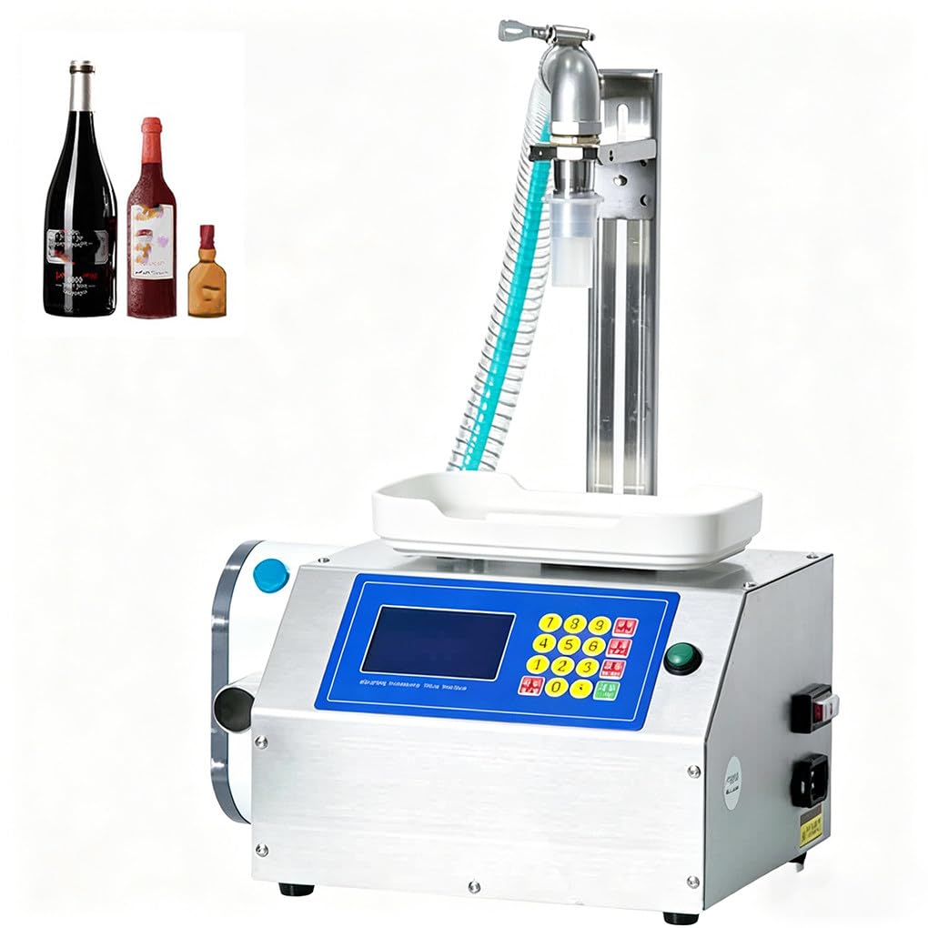 MHKHBA Fully Automatic Viscous Liquid Filling Machine, Quantitative Filling Machine, Suitable for Oil, Laundry Detergent, Gel, Honey, Sauce A7