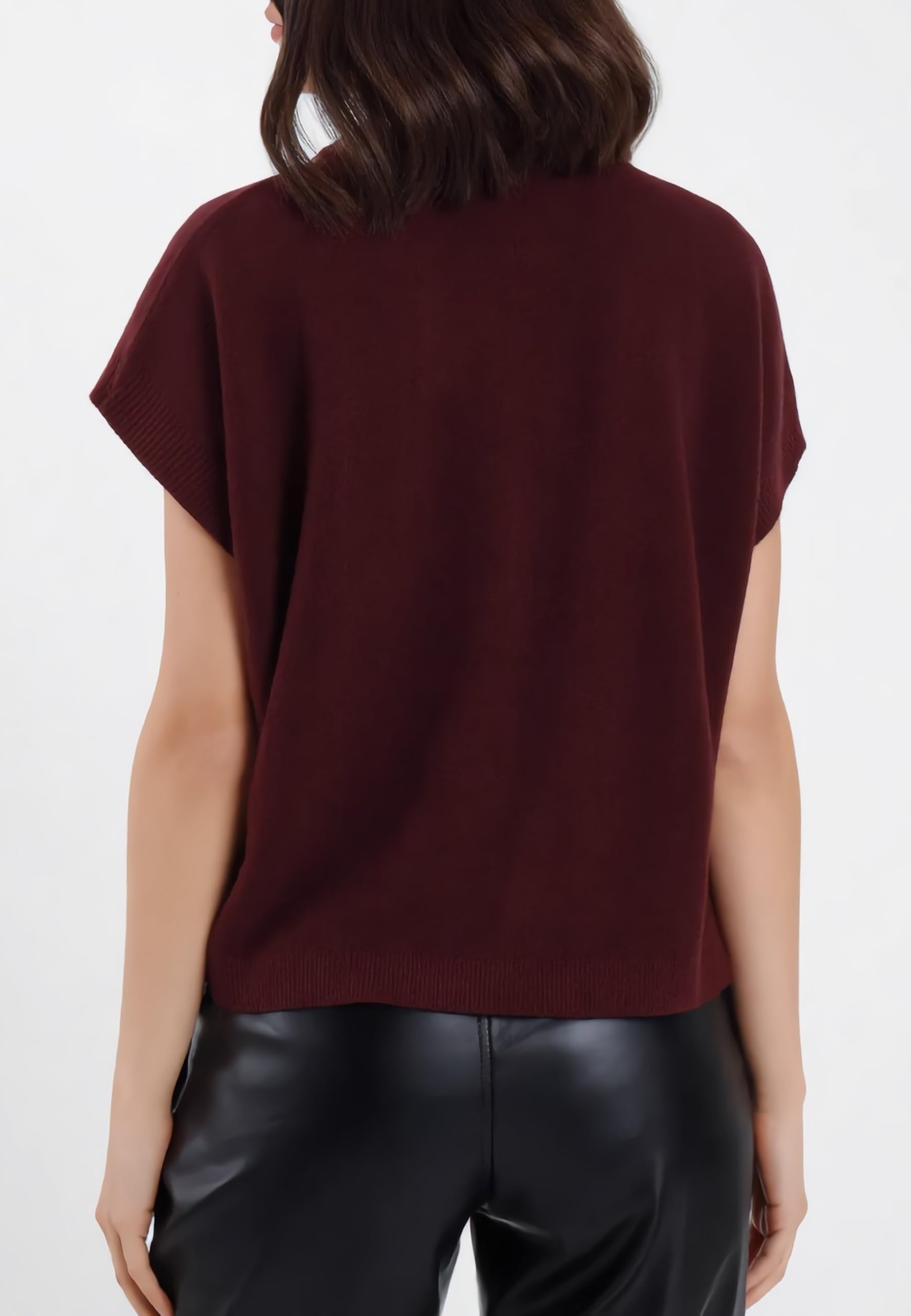 SUSY MIX Gilet Donna Over in Maglia Bottoni sul Fronte AI51088
