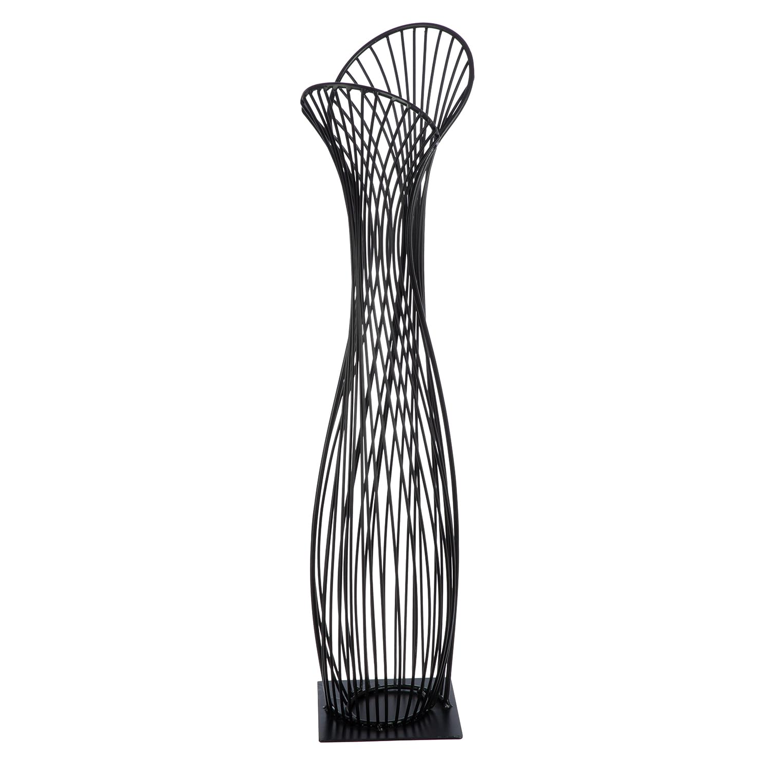 Casablanca Dekoobjekt Die Verbundenheit aus Metall - matt schwarz - Höhe 63cm x Breite 17cm - Tischdekoration