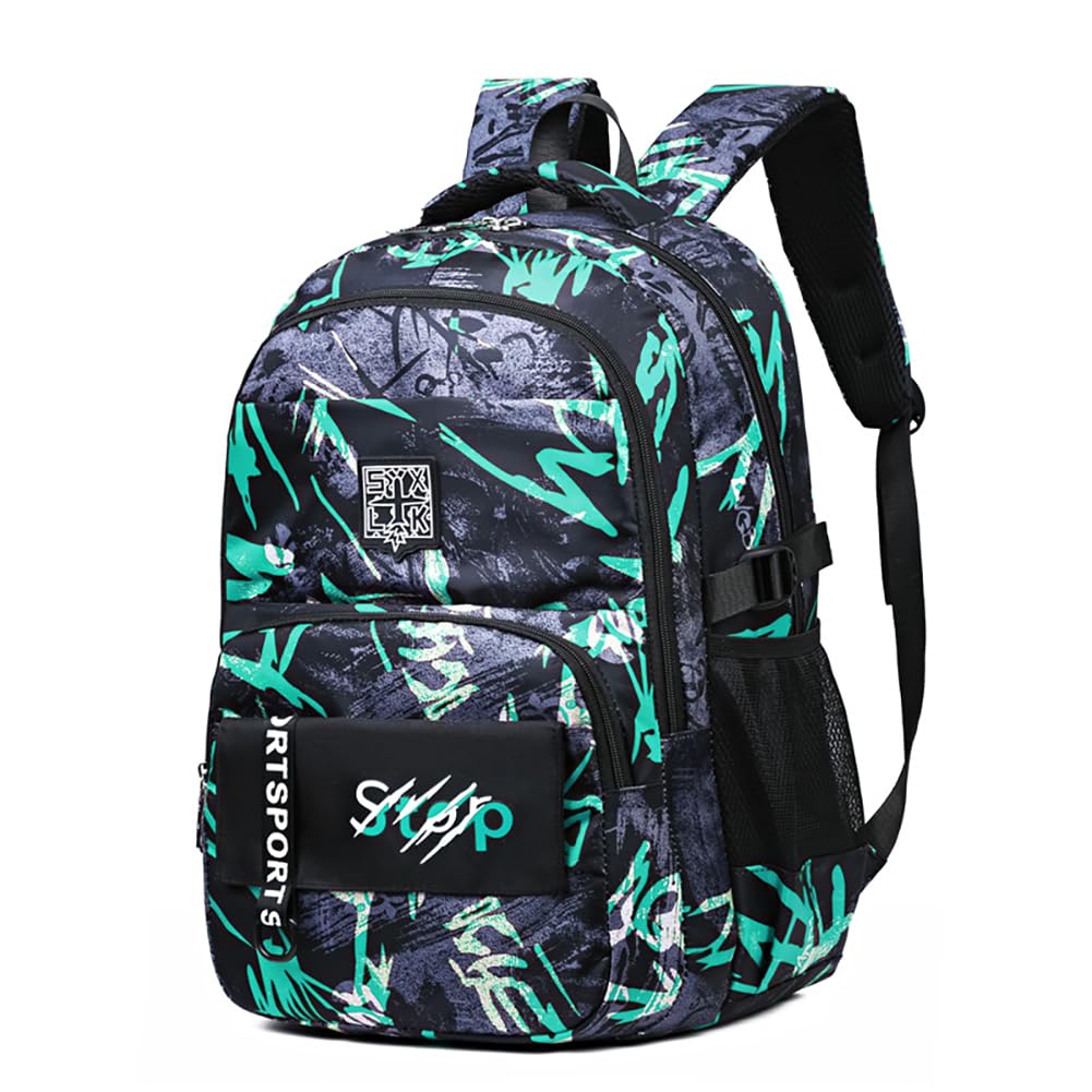 MATMO Kids Camo Backpacks Graffiti Camouflage Backpack Boys and Girls School Backpack