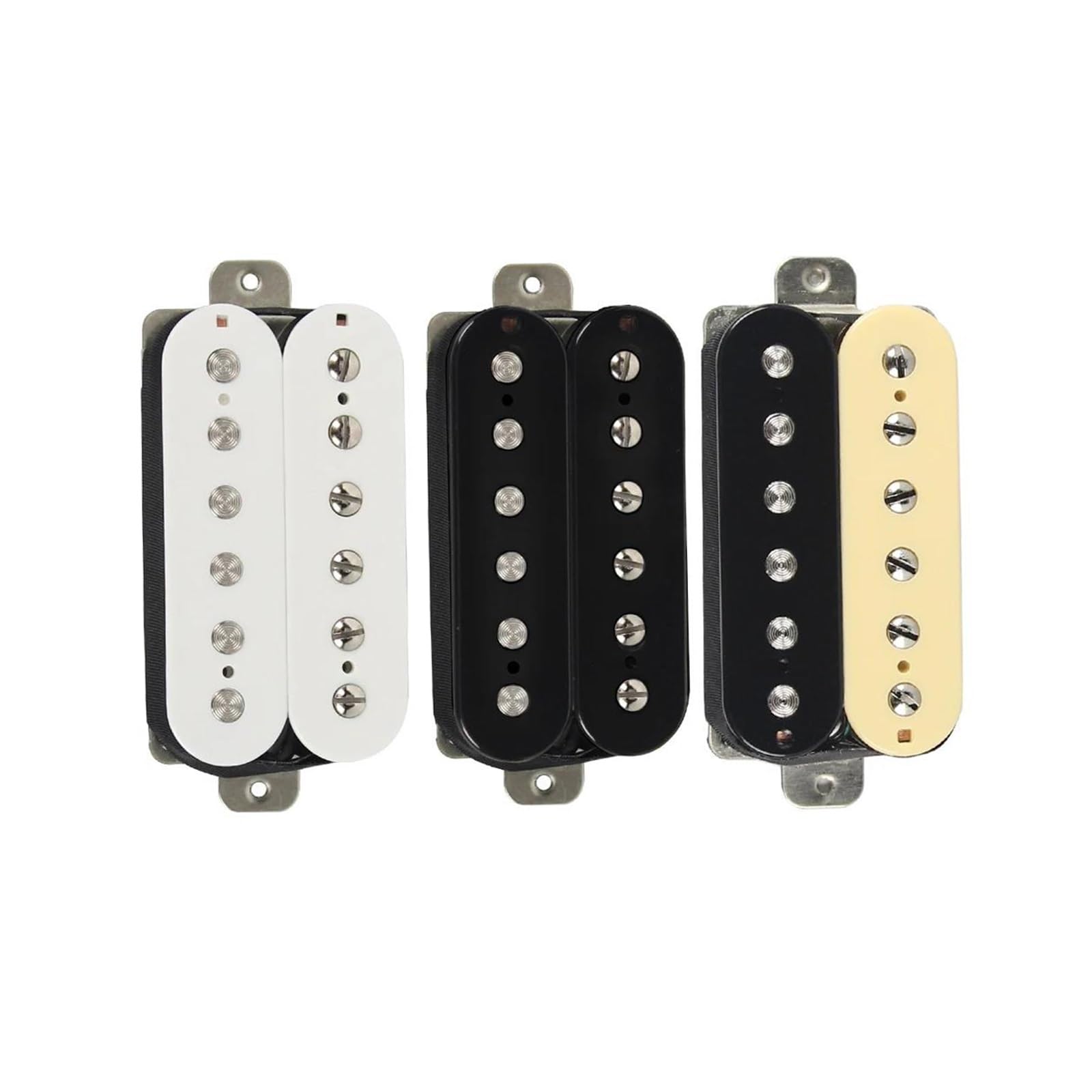 Przetwornik Gitary Elektrycznej 1 Szt Alnico 2 Guitar Hue Coil Electric Pickup 4 Przewody Pasujące Do Szyi/mostka(White Neck)