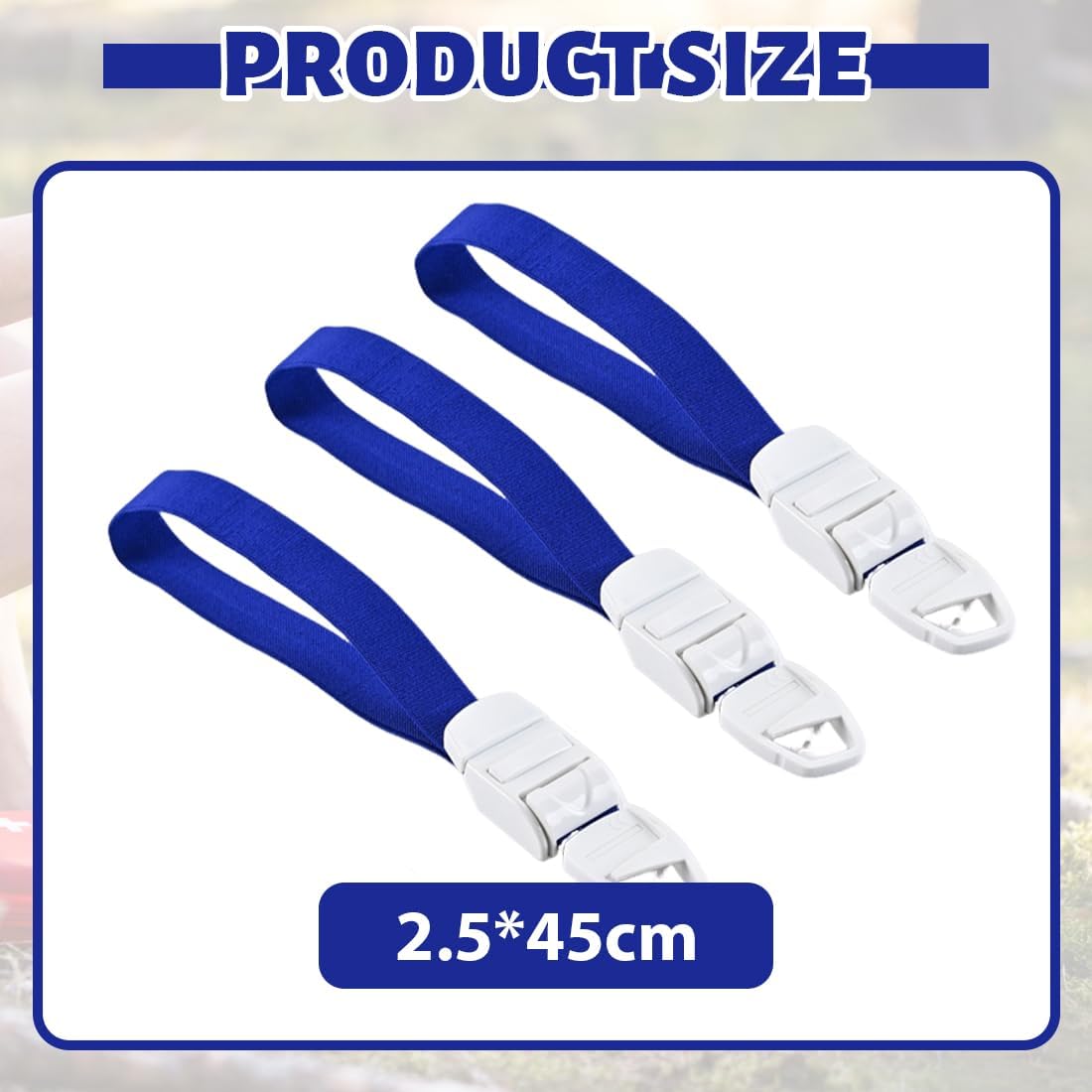 3 Pcs Nurse Tourniquet, Tourniquet, Medical Tourniquet, Tourniquet Tourniquet, Blood Test Tourniquet, Reusable Tourniquet for Doctors, Nurses, Students and Ambulance (Blue)
