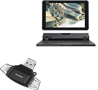 BoxWave Smart Gadget Compatible with Fujitsu Stylistic Q5010 - AllReader SD Card Reader, microSD Card Reader SD Compact USB - Jet Black