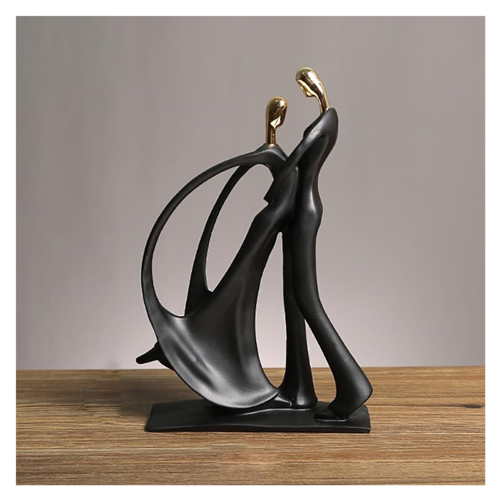 TSKIQQLQ Shelf Decor Music Figurine Decoration Guitarist Singer Statue Sculpture Home Decor Office Decorations For Work(Gold,Dance with waistband)
