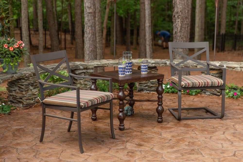 Sunbrella Patio Cushions - (2 Pack) - 18" Length x 18" Width x 2" Thick, Outdoor Chair Cushion with Comfort, Style & Durability Designed for Outdoor Living - Made in The USA